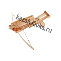 Арбалет деревянный полуавтоматисческий , со стрелами малый