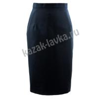 Юбка форменная, синия  (полушерсть)