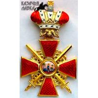 Копия Ордена Святой Анны 2 степени, с мечами и короной