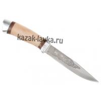 Нож Комар (сталь ЭИ107-нерж., кап, металл.гарды)