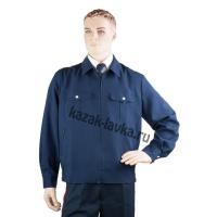 Куртка форменная детская синяя (габардин)