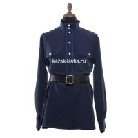 Гимнастерка синяя синий кант, полушерсть