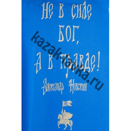 Футболка Александр Невский синяя  детская2