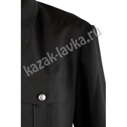Куртка форм детская черная из габардина3