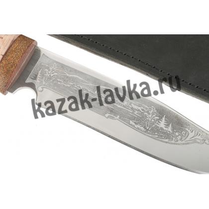 Нож Странник (сталь ЭИ107-нерж., береста)_1