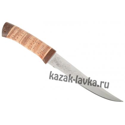 Нож Щука (сталь ЭИ107-нерж.,береста)