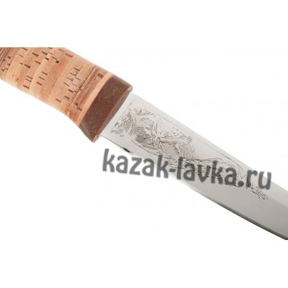 Нож Щука (сталь ЭИ107-нерж.,береста)_1