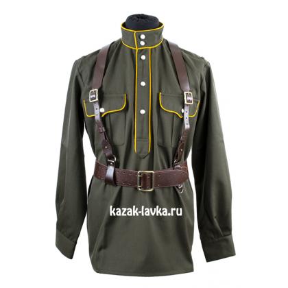 Гимнастерка оливковая желтый кант, пш_7