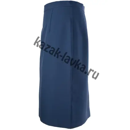 Юбка форменная, синяя (габардин)1