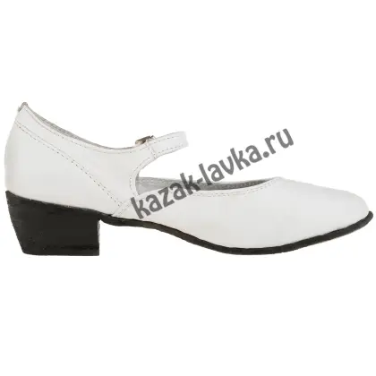 Туфли танцевальные белые, прошивные_3