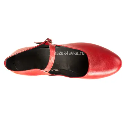 Туфли танцевальные красные, прошивные_6