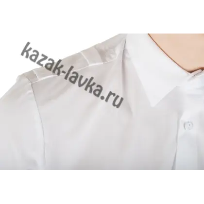Рубашка форменная, белая с длинным рукавом_2