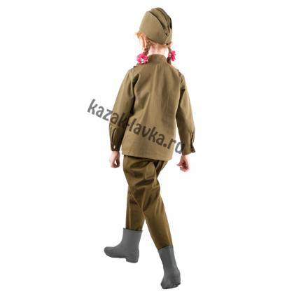 Брюки в сапоги детские хаки, хб_7