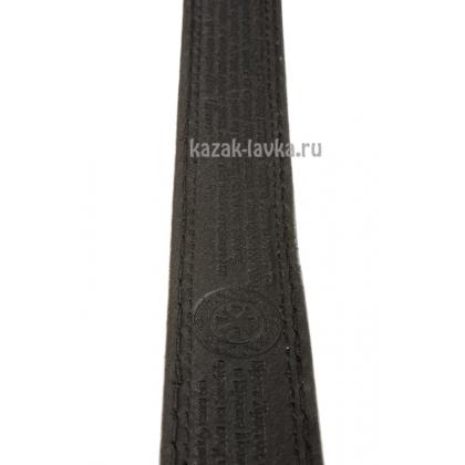 Греческий крест, пояс муж., 40 мм, молитва, литая пряжка черн2
