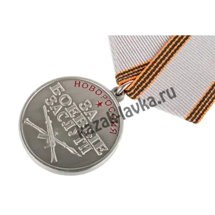 За Боевые заслуги Новороссия (со звездой, серая лента), медаль_1