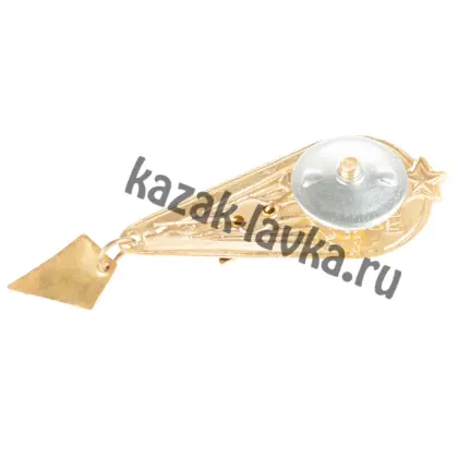 Парашютист чистый с красной звездой значок1
